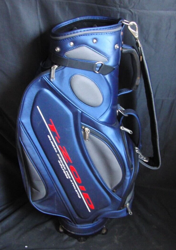 6 Division Mizuno T-Zoid Blue & Grey Tour Trolley Cart Golf Clubs Bag - Image 3