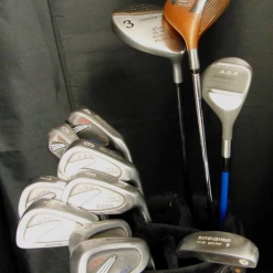 MacGregor, TaylorMade, Super Concorde, All Star & Mitsushiba Set Of MacGregor USA Stainless 2000 4-SW +Driver +3 Wood +5 Wood +Putter +Bag