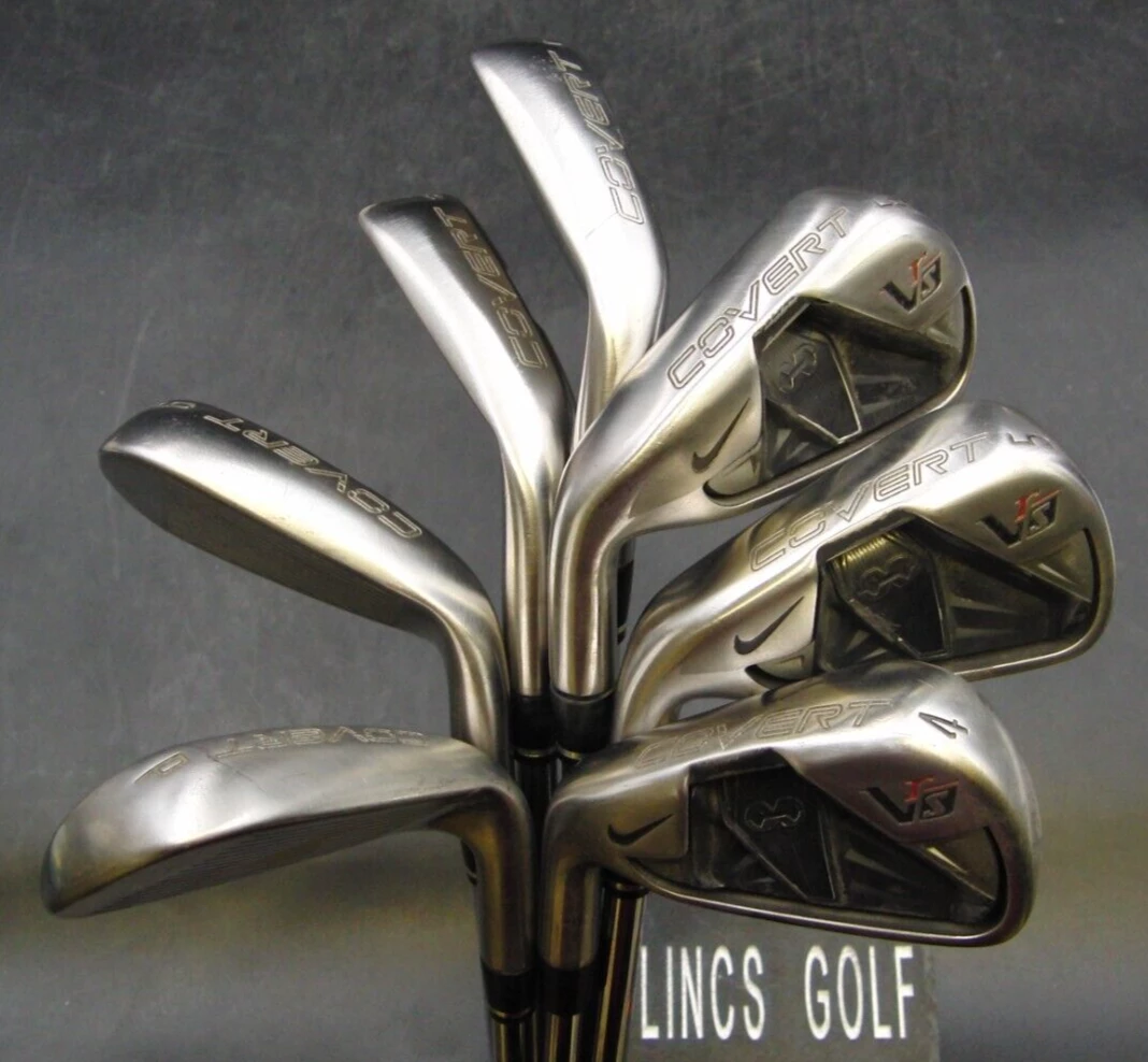 Left Handed Set Of 7 X Nike VRS Covert Irons 4-PW Regular Steel Shafts