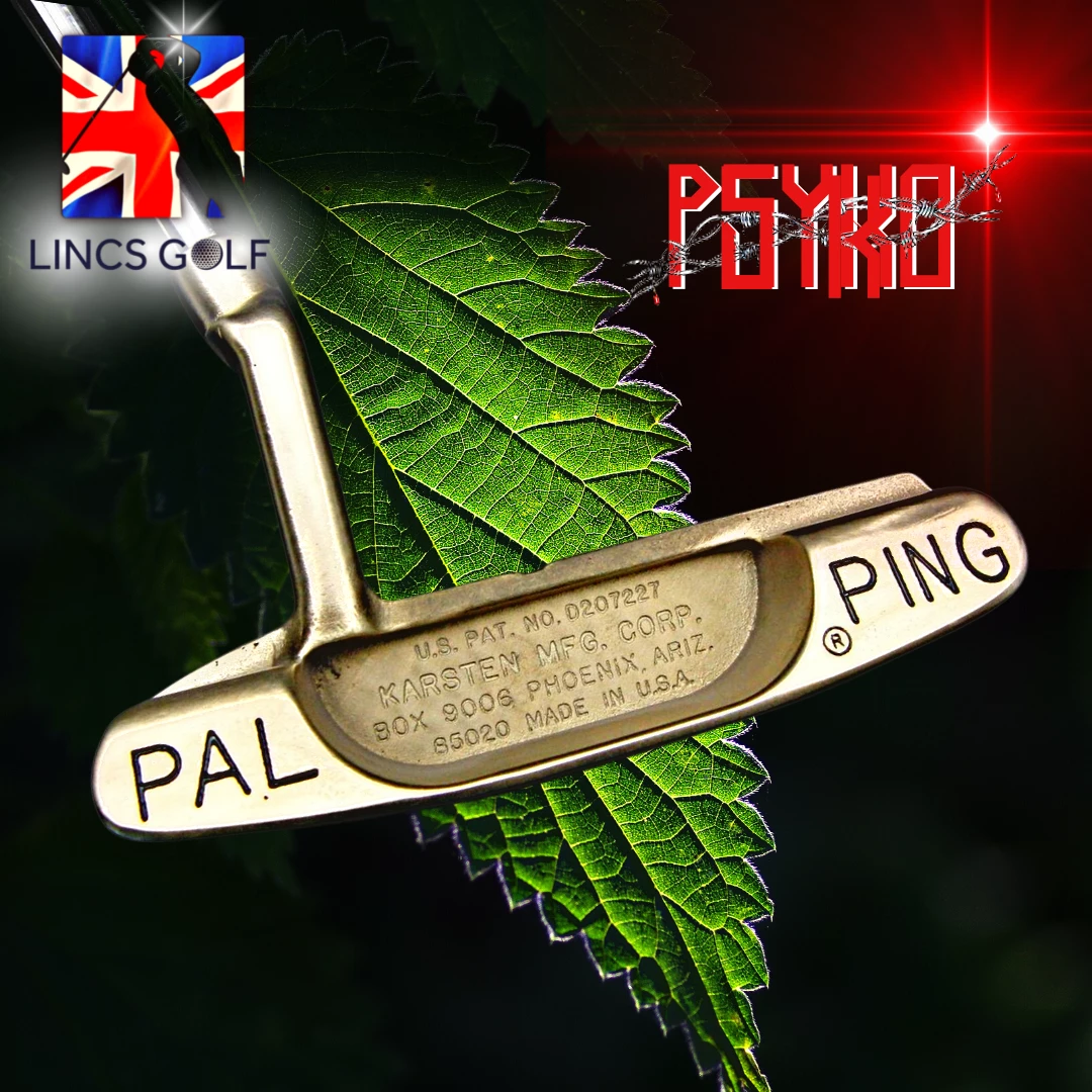 Custom Milled Ping Pal Pirate Theme PSYKO Tattoo Art Engraved Putter 89cm Long - Image 2
