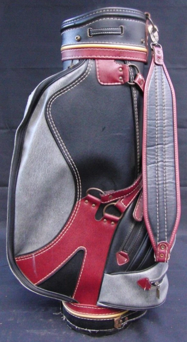 Vintage 3 Division Dunlop Tour Trolley Cart Golf Clubs Bag - Image 3