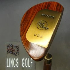 Woodie Golf Design USA Putter Wood Shaft 88.5cm Length Iomic Grip