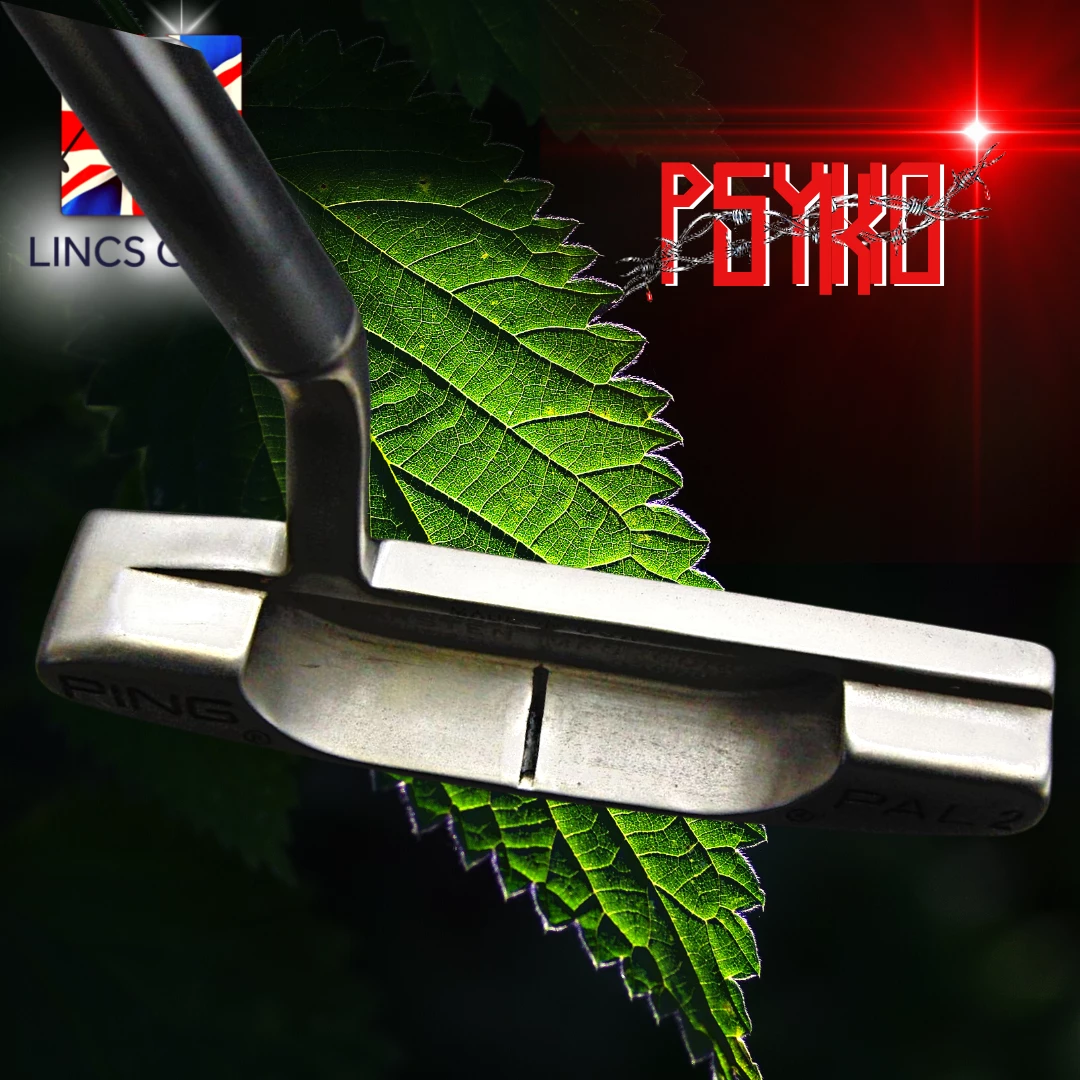 Custom Milled Ping Pal2 Gun & Rose PSYKO Tattoo Art Engraved Putter 89.5cm Long - Image 4