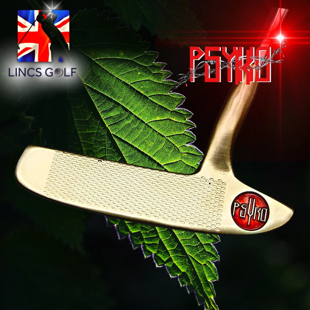 Custom Milled PSYKO Rose In Chained Hands Barbed Wire Engraved Tattoo Art Putter - Image 3