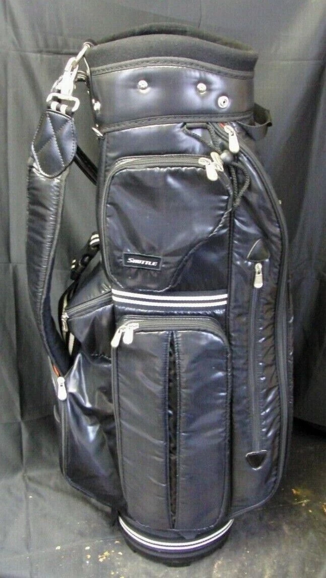 3 Division Maruman Shuttle Black White Tour Cart Trolley Golf Bag - Image 4