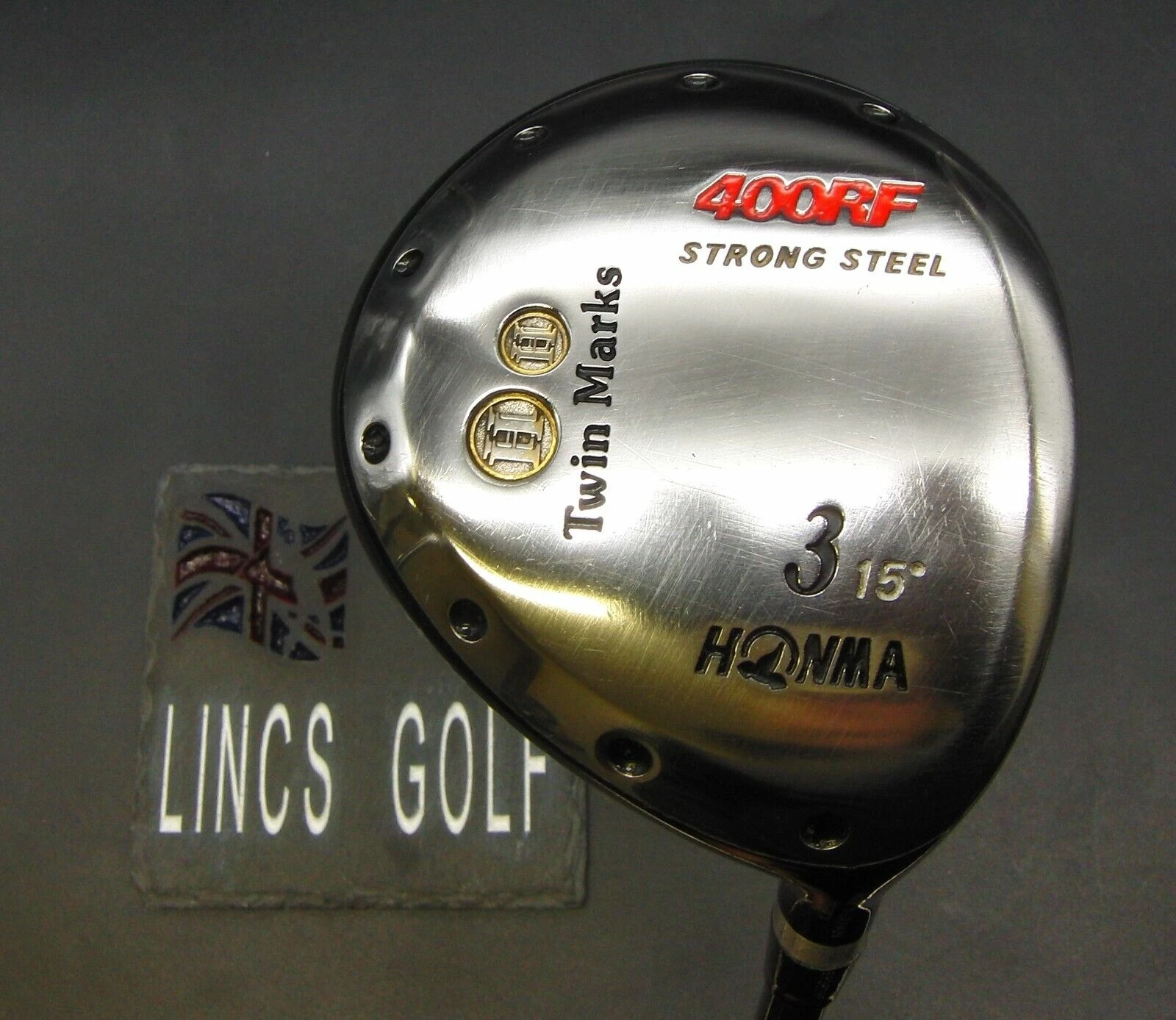 Honma Twin Marks 400RF 15° 3 Wood Regular Graphite Shaft Honma Grip