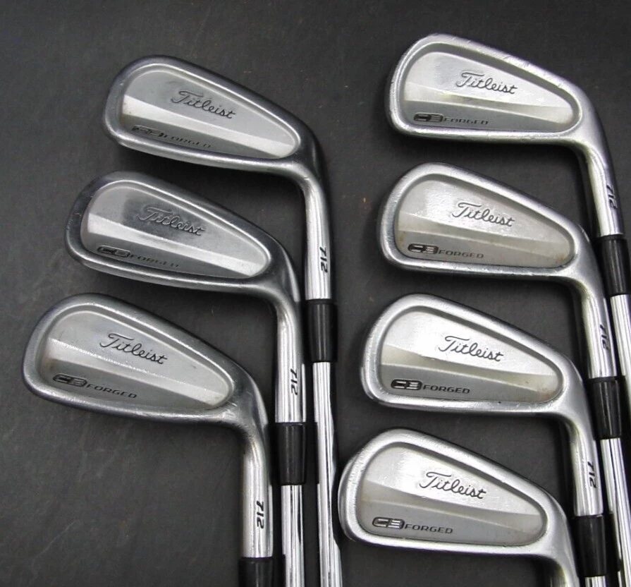 Set Of 7 X Titleist 712 CB Forged Irons 4-PW Regular Steel Shafts G/Pride Grips - Image 2