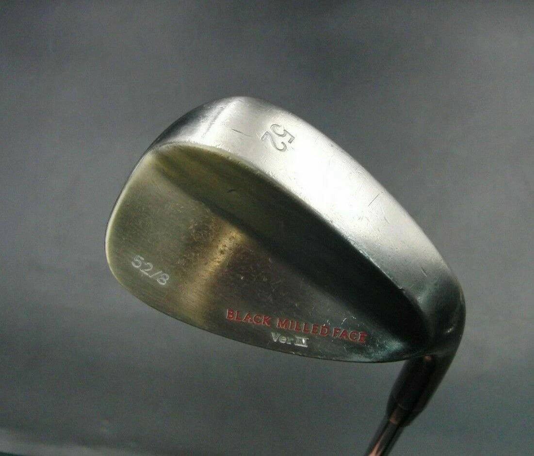 Black Milled BMF Japanese BMF Black Milled Face 52- 08° Gap Wedge Steel Shaft Golf Pride Grip