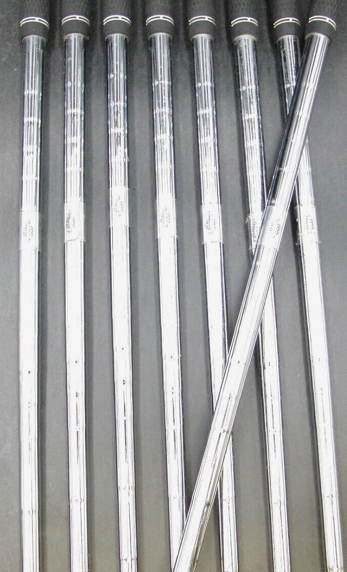 Set Of 8 Callaway Hawk Eye Tungsten Irons 3-PW Regular Steel Shafts GPride Grips - Image 5