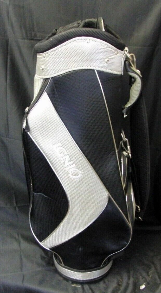 8 Division Japanese Ignio Black Grey Tour Cart Trolley Golf Clubs Bag