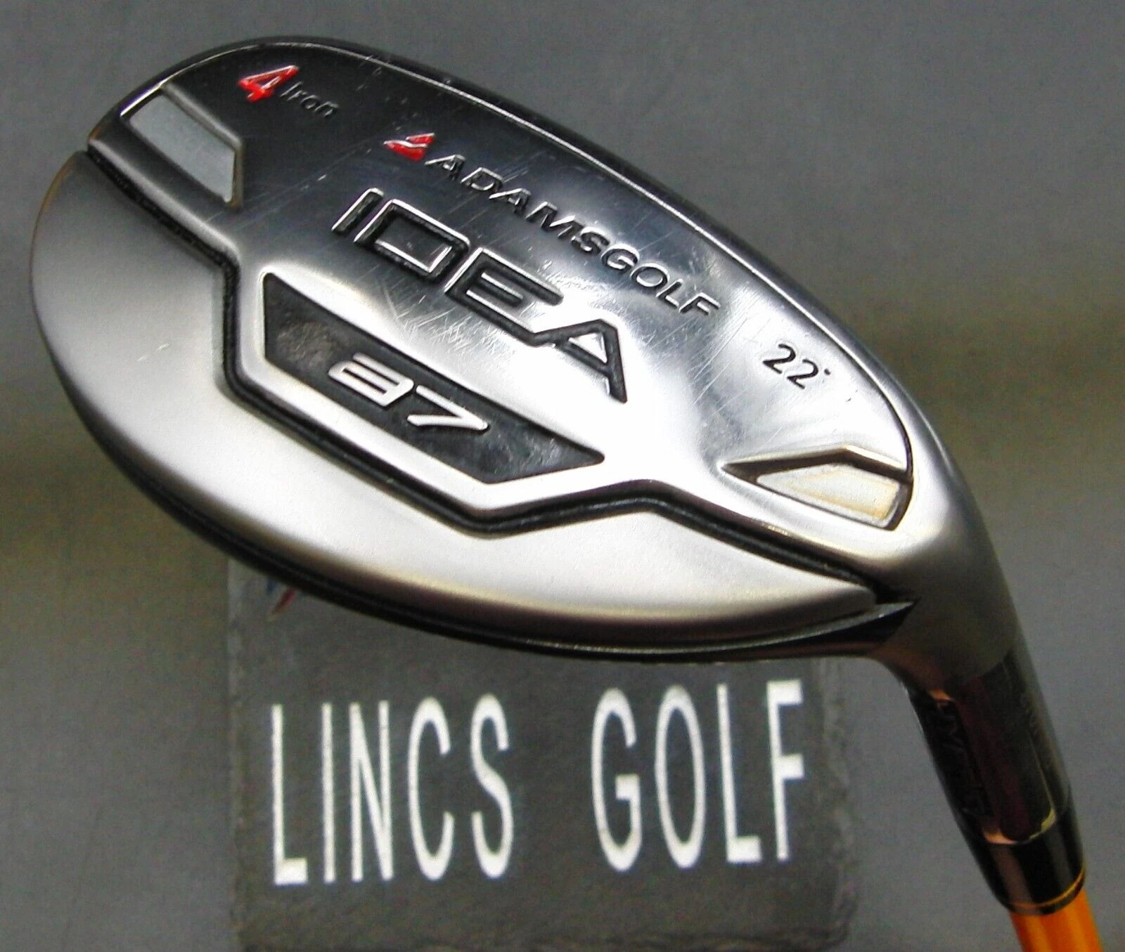 Adams Golf AdamsGolf Idea A7 22° 4 Iron/Hybrid Stiff Graphite Shaft Super Stroke Grip & H/C - Image 2