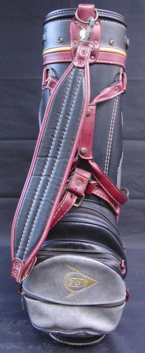 Vintage 3 Division Dunlop Tour Trolley Cart Golf Clubs Bag - Image 4