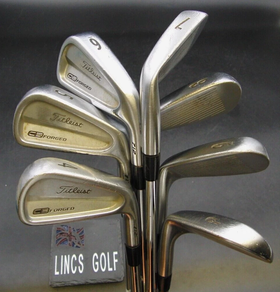 Set Of 7 X Titleist 712 CB Forged Irons 4-PW Regular Steel Shafts G/Pride Grips