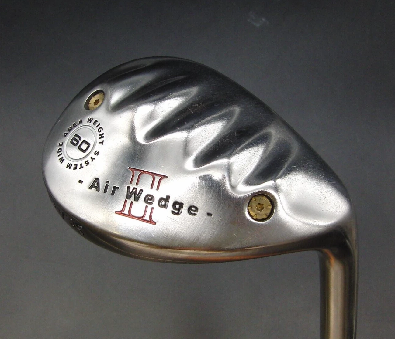Air Wedge II Weight System Wide Area 60° Lob Wedge Regular Steel Shaft No 1 Grip