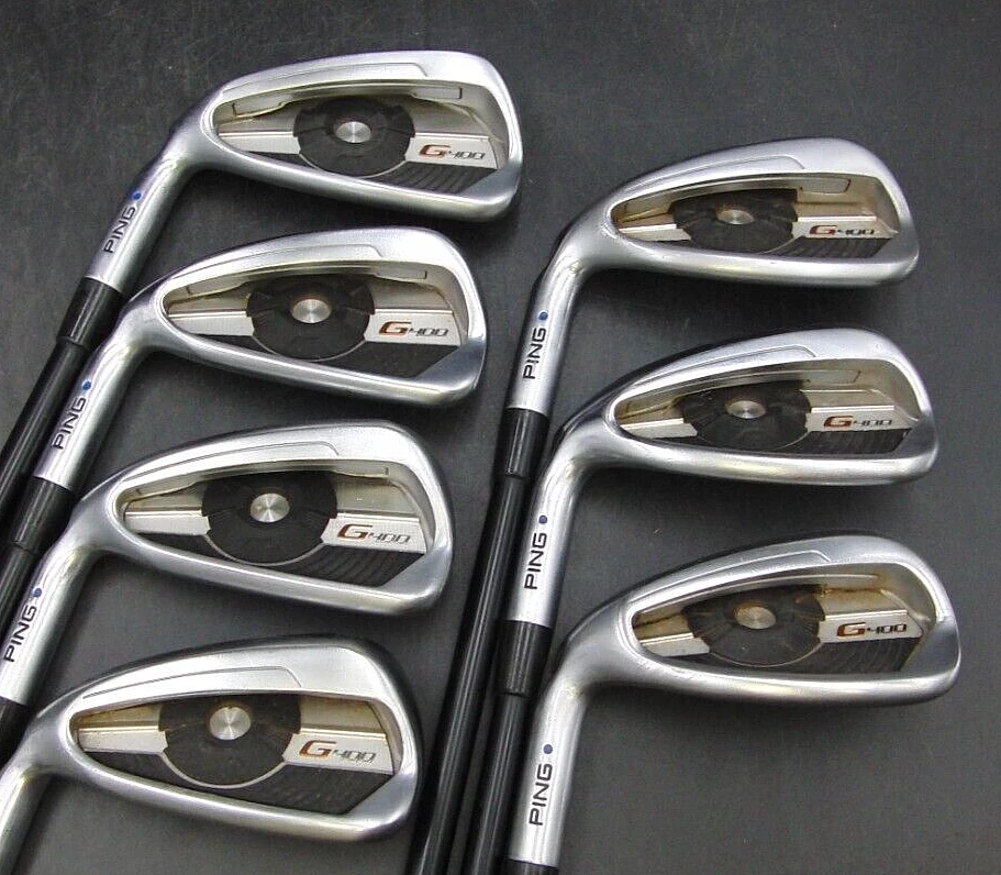Left Handed Set Of 7 X Ping G400 Blue Dot Irons 4-PW Regular Graphite Shafts - Image 3