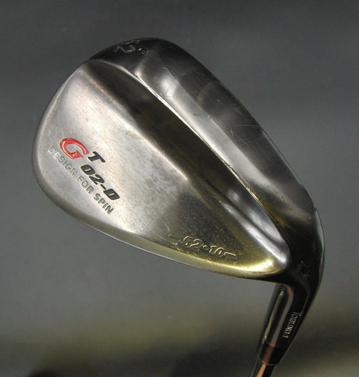 Japanese Tobunda GT 02-D Design For Spin 52°Gap Wedge Regular Steel Shaft