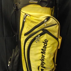 7 Division Taylormade R5 Hundred Series Black & Yellow Stand Carry Golf Bag