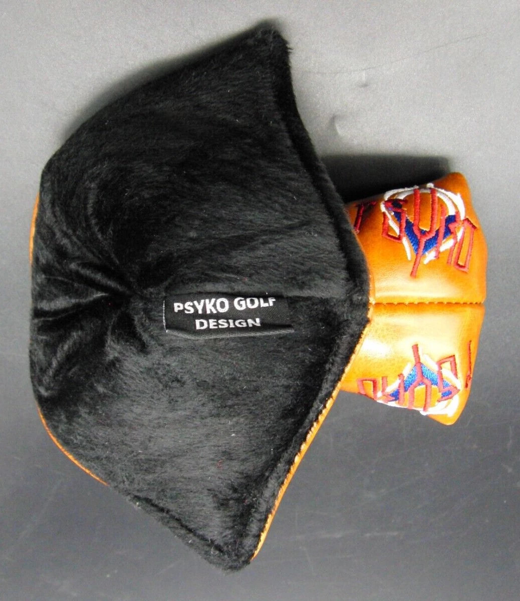 Luxury PSYKO GOLF Embroidered Logo Genuine Leather Putter Head Cover - Image 5