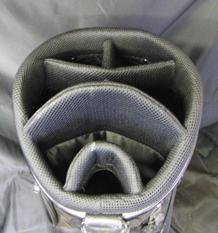 6 Division Nike Black Silver Tour Cart Trolley Golf Bag - Image 5