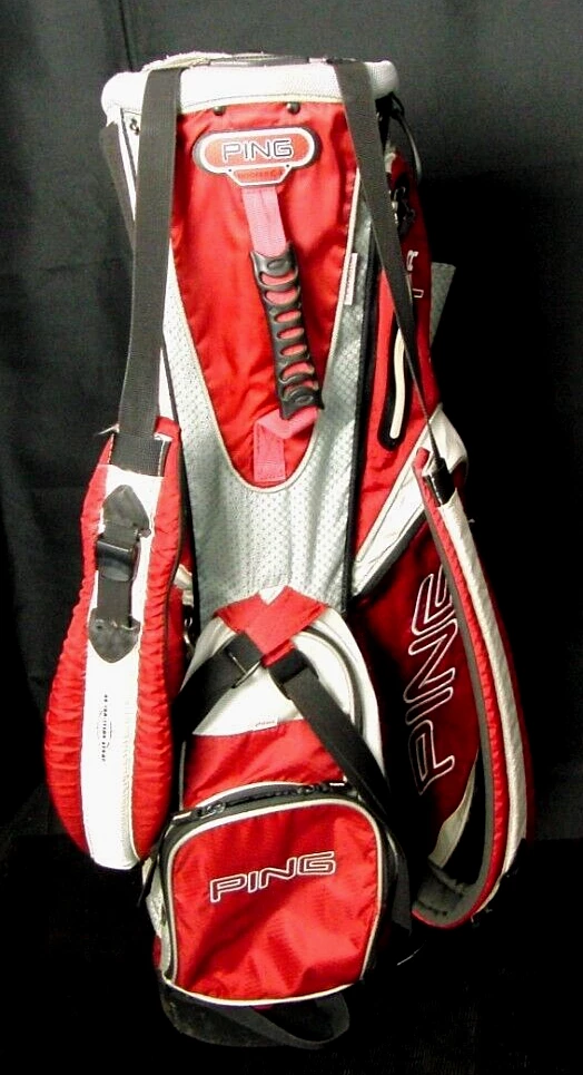 5 Division Ping Hoofer C-1 Tour Cart Trolley Stand Golf Clubs Bag - Image 4