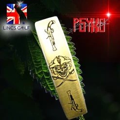 Custom Milled Ping Pal Pirate Theme PSYKO Tattoo Art Engraved Putter 89cm Long
