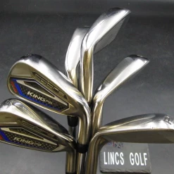 Set Of 6 X King Cobra F8 One Length Irons 5-PW Regular Steel Shafts Cobra Grips