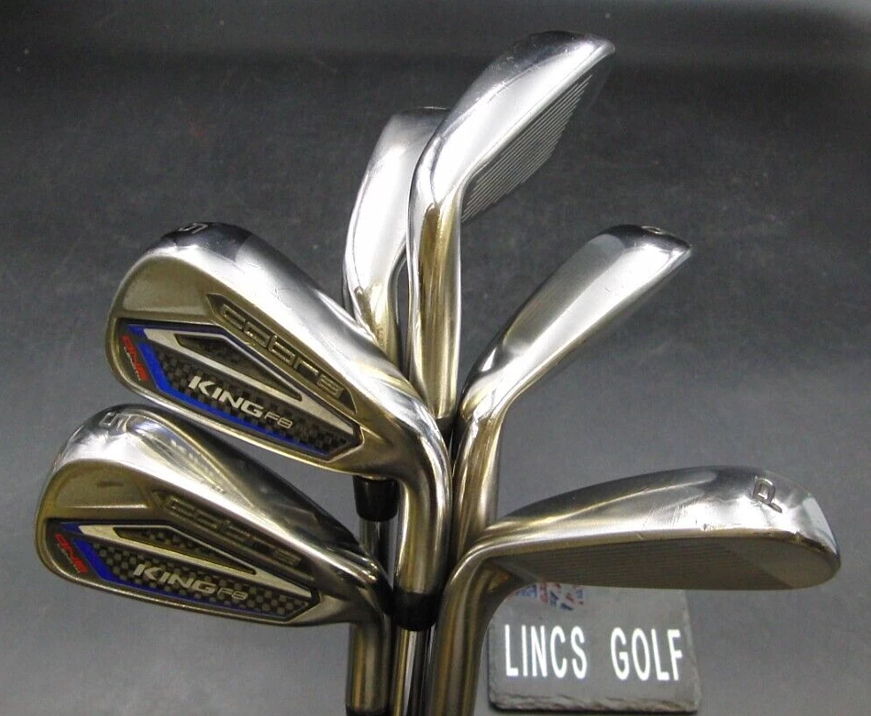 Set Of 6 X King Cobra F8 One Length Irons 5-PW Regular Steel Shafts Cobra Grips