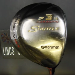 Maruman F Maraging Shuttle 15° 3 Wood Regular Graphite Shaft Golf Pride Grip