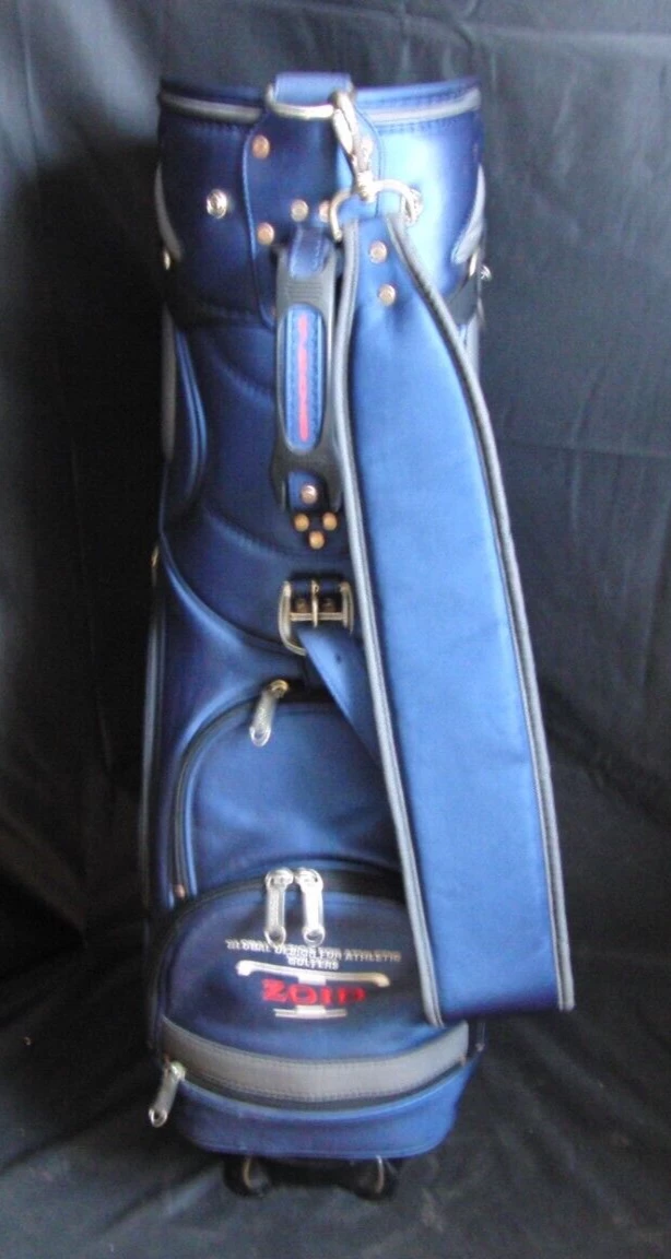 6 Division Mizuno T-Zoid Blue & Grey Tour Trolley Cart Golf Clubs Bag - Image 4