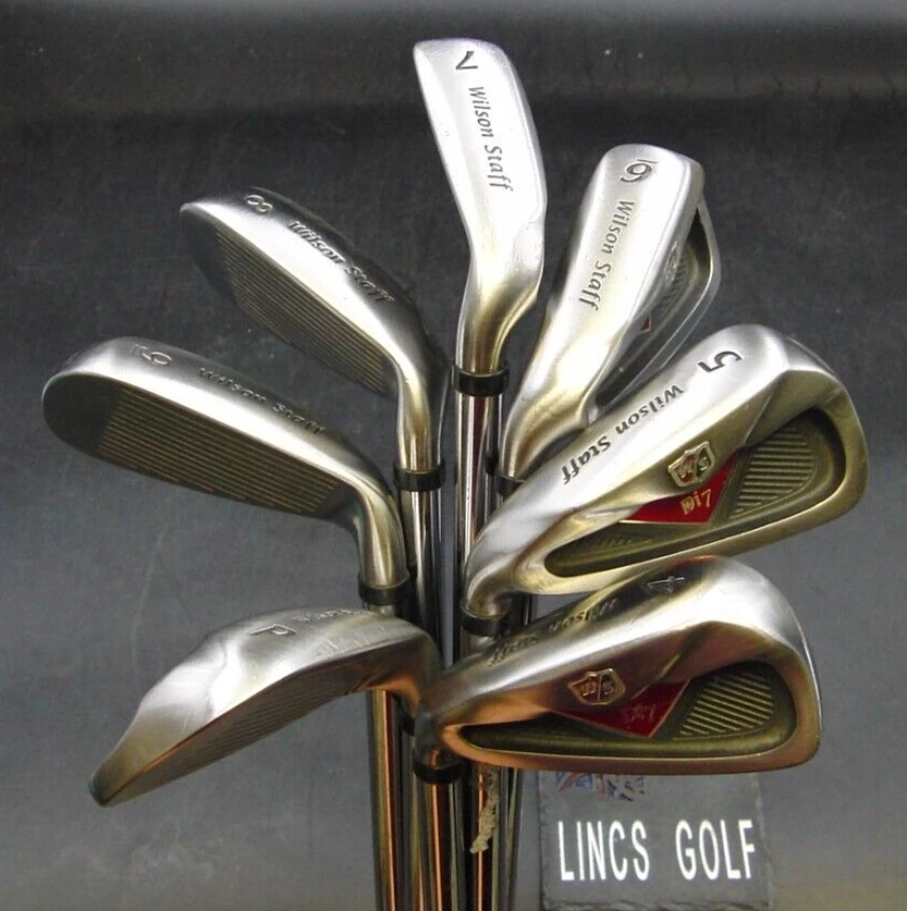 Left Handed Set Of 7 X Wilson Staff Di7 Irons 4-PW Uniflex Steel Shafts