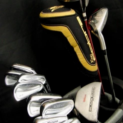 Mizuno, Cobra, Nicklaus & Wilson Set Of Mizuno MP-30 Grain Flow Forged 3-PW +Driver +3 Wood +Hybrid +Putter +Bag