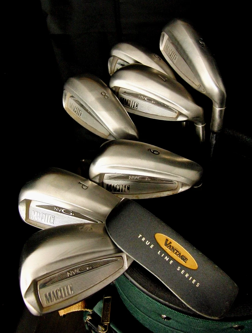MacGregor, Vantage & Mizuo Set Of MacGregor Mactec NVG2 5-SW +Driver +3 Wood + 5 Wood +Putter +Bag - Image 2
