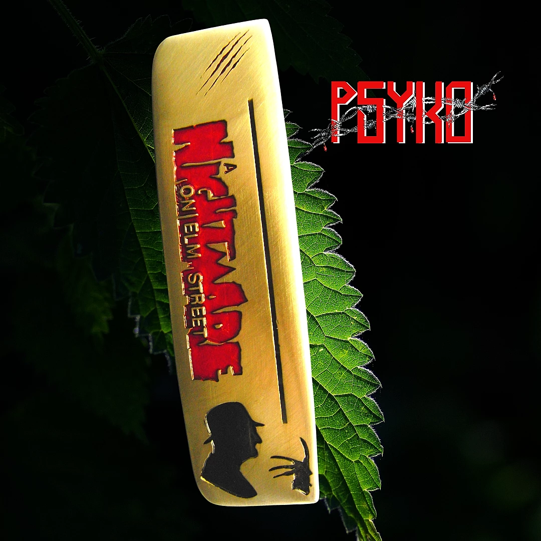 Custom Milled Ping Anser Nightmare On Elm Street Themed PSYKO Engraved Putter - Image 6
