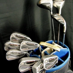 Jack Nicklaus, TaylorMade, Slazenger Set Of Nicklaus Polarity MTR 5-SW + Driver + 3 Wood + 4 Hybrid + Putter + Bag