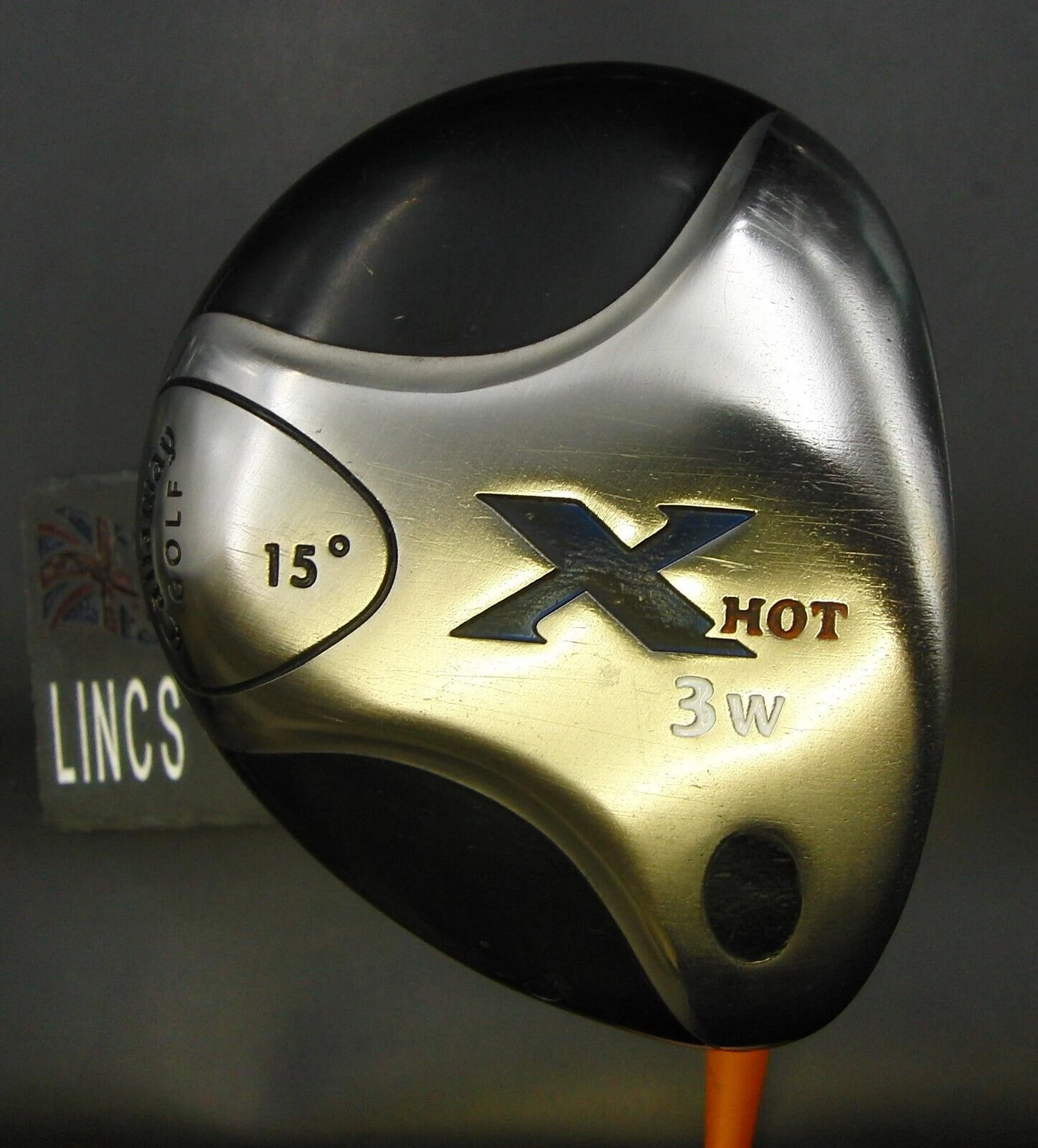 Callaway X Hot 15° 3 Wood Stiff Graphite Shaft Iomic Grip