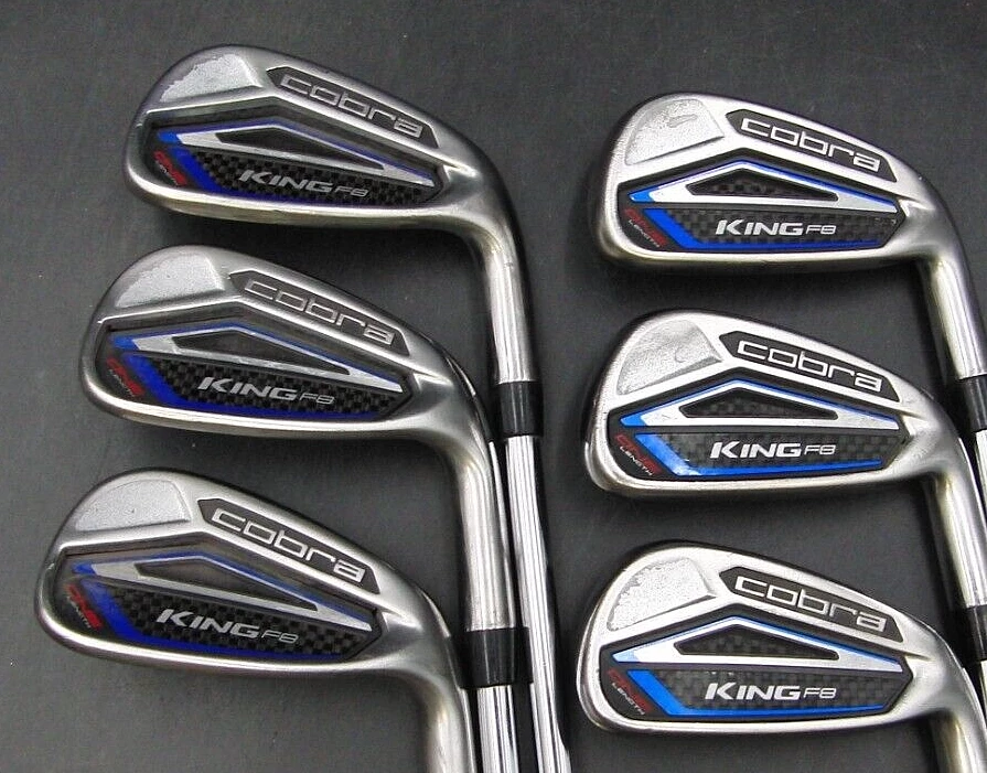 Set Of 6 X King Cobra F8 One Length Irons 5-PW Regular Steel Shafts Cobra Grips - Image 2