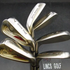 Set Of 6 X Wilson Staff Di9 Irons 6-SW Uniflex Steel Shafts Wilson Staff Grips