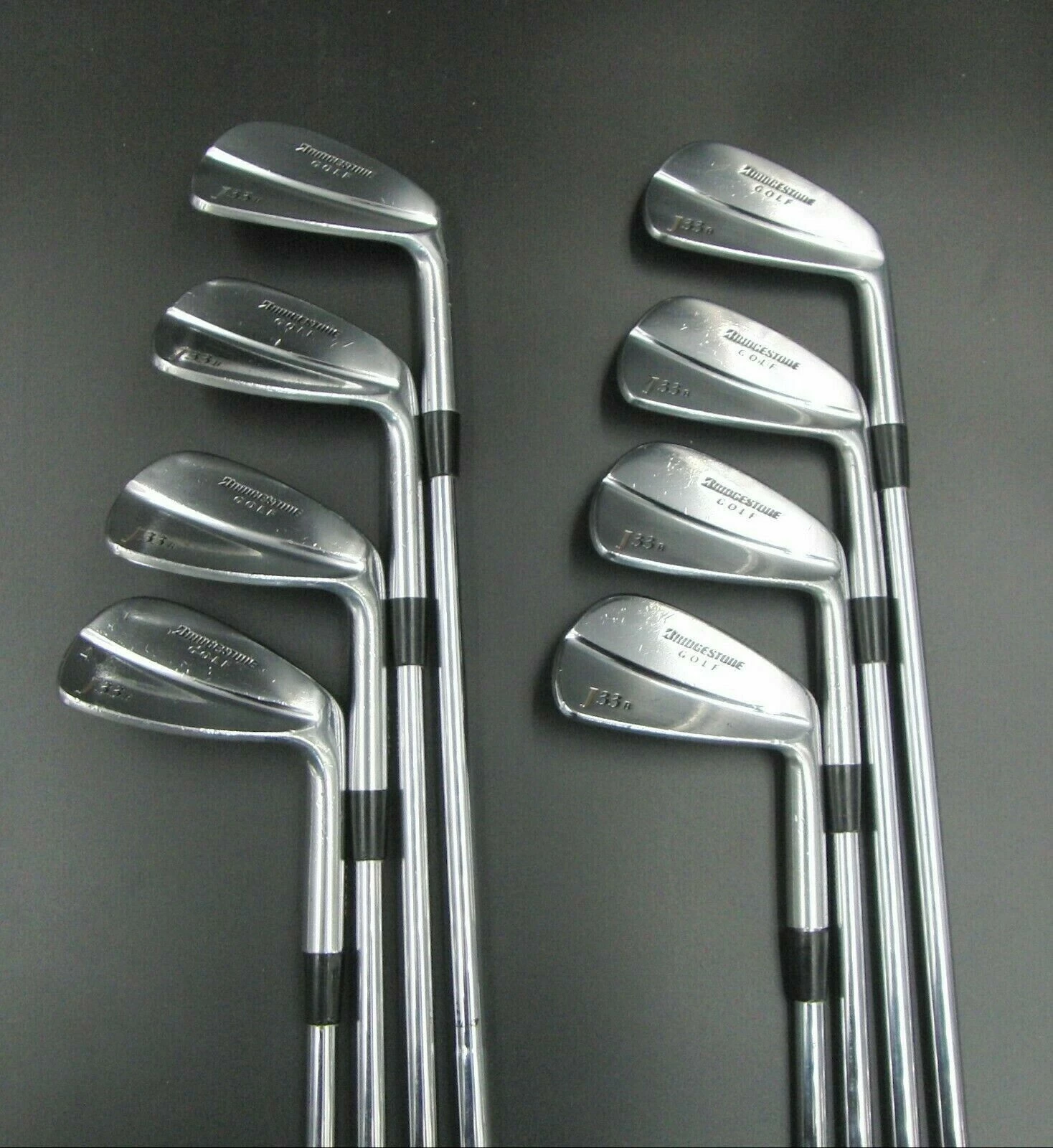 Set 8 X Bridgestone J33B Irons 3-PW Stiff Steel Shafts Bridgestone Grips - Image 2