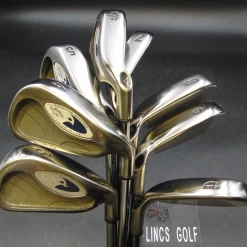 Set Of 8 Callaway Hawk Eye Tungsten Irons 3-PW Regular Steel Shafts GPride Grips