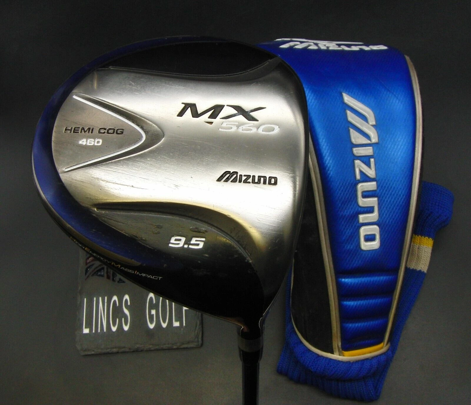 Mizuno MX560 Hemi Cog 460 9.5° Driver Stiff Graphite Shaft & Mizuno Head Cover