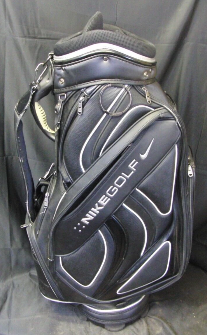 6 Division Nike Black Silver Tour Cart Trolley Golf Bag - Image 4
