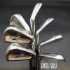 Set Of 7 X Bridgestone J36 Irons 4-PW Stiff Steel Shafts Golf Pride Grips