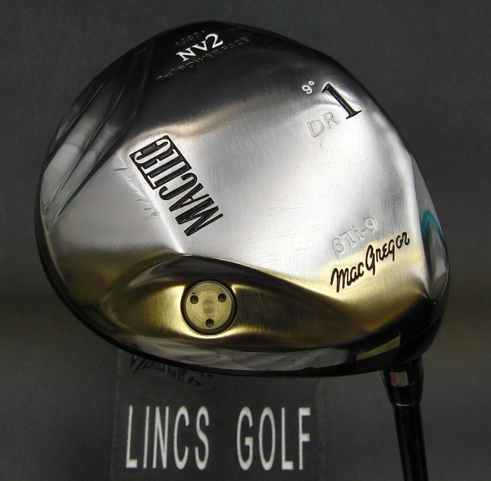 MacGregor MacTec NV2 BTi-9 9° Driver Stiff Graphite Shaft + Grip