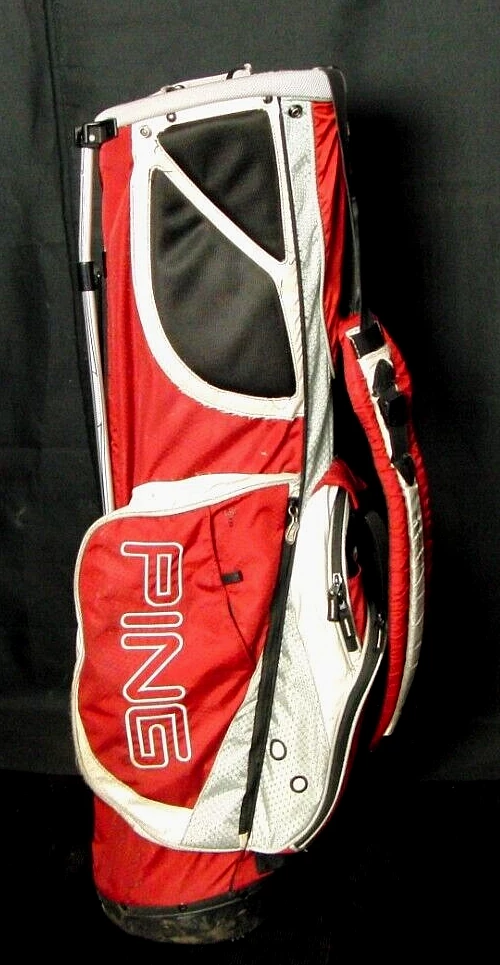 5 Division Ping Hoofer C-1 Tour Cart Trolley Stand Golf Clubs Bag - Image 3