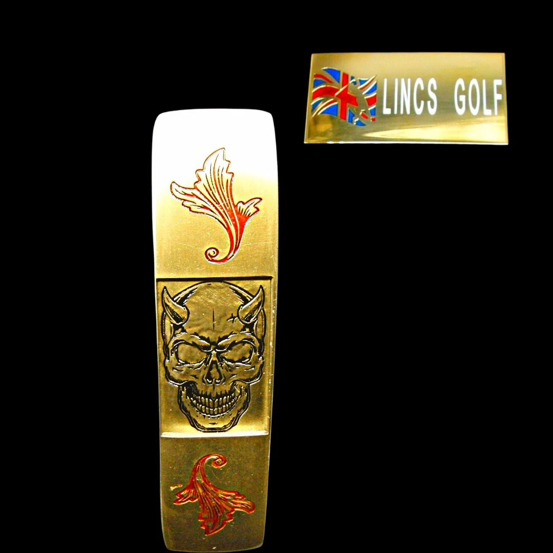 Custom PSYKO Laser Milled Evil Dead Gothic Skull Putter 88cm Long - Image 8