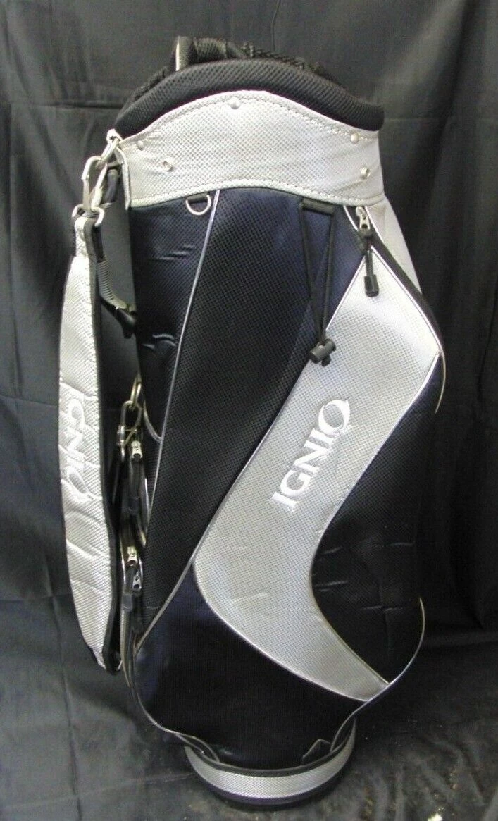 8 Division Japanese Ignio Black Grey Tour Cart Trolley Golf Clubs Bag - Image 4