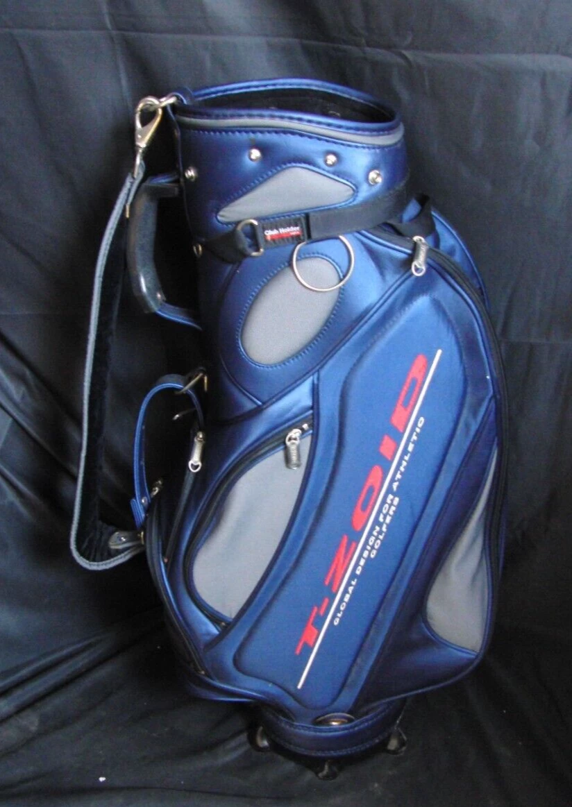 6 Division Mizuno T-Zoid Blue & Grey Tour Trolley Cart Golf Clubs Bag - Image 6