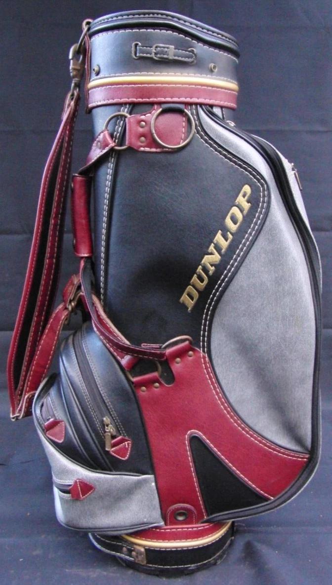 Vintage 3 Division Dunlop Tour Trolley Cart Golf Clubs Bag - Image 6