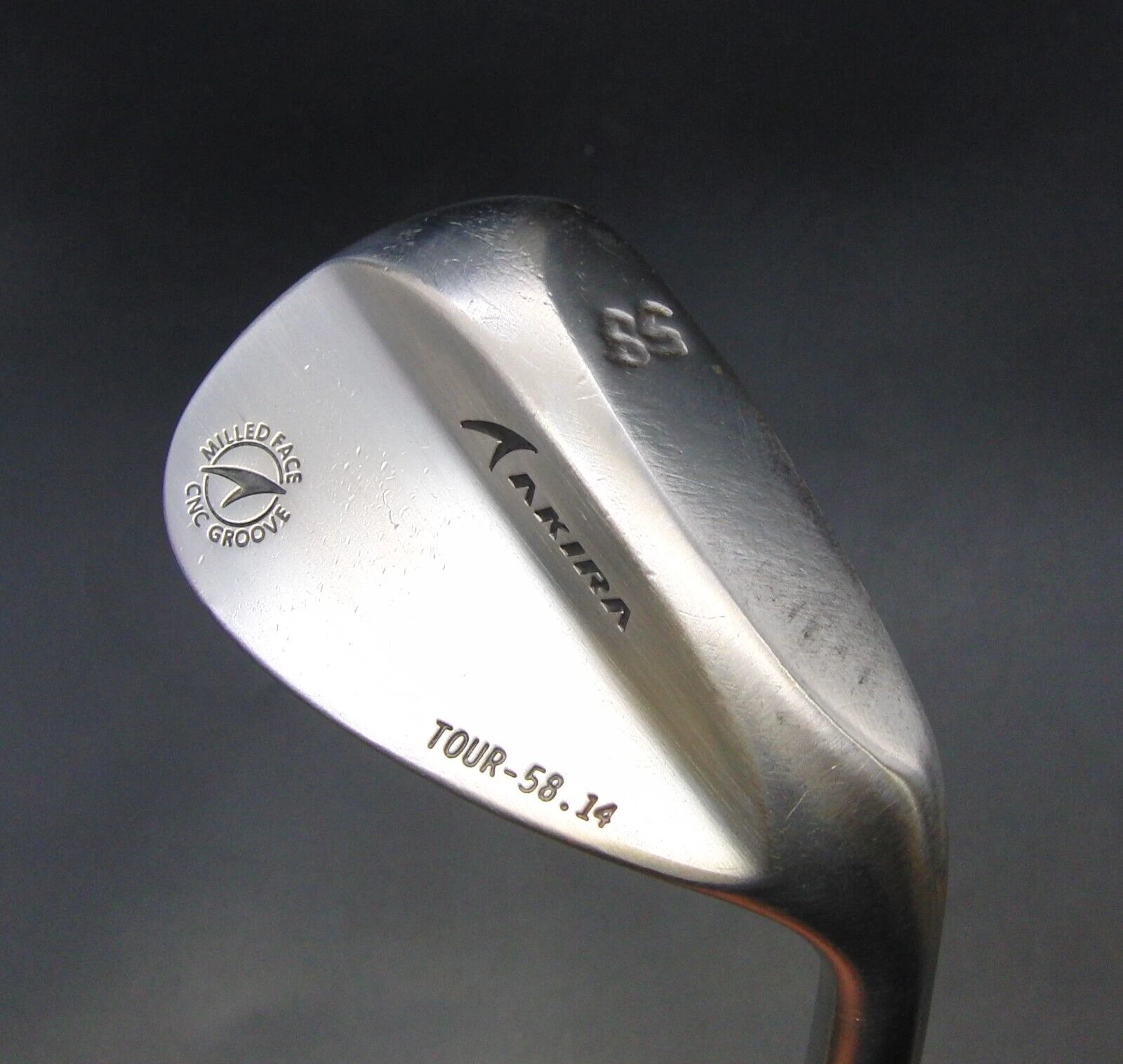 Akira Milled Face CNC Groove Tour 58° Sand Wedge Wedge Flex Steel Shaft - Image 6