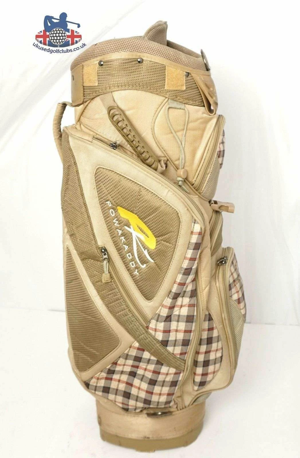 Lincs_golf Large Capacity Powakaddy Tour Trolley Cart 7 Division Golf Clubs Bag